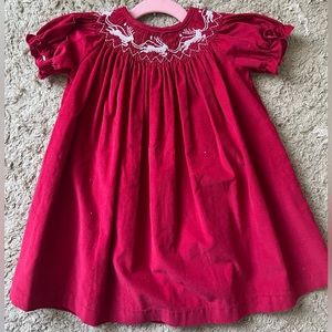 Bella Bliss Bishop Dress in Red Cord - NWT! Size 12 months